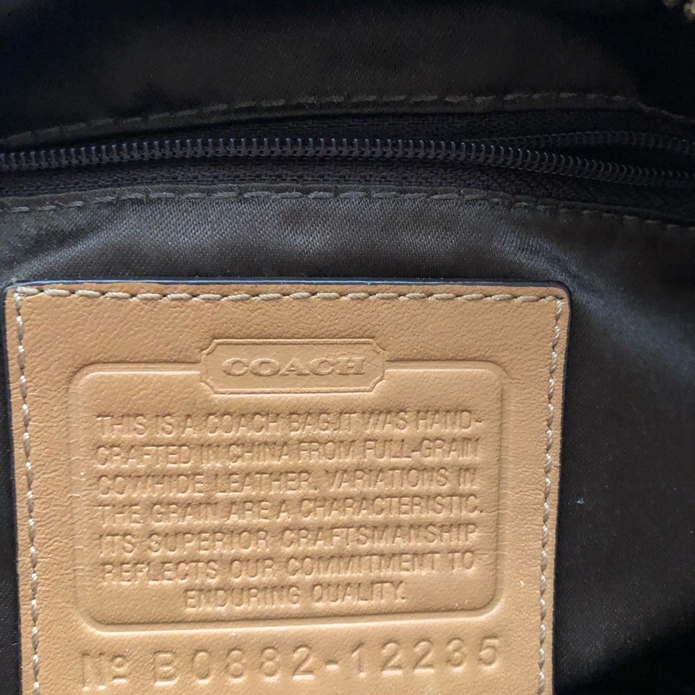 Coach tan leather bag - Picture 4 of 6